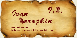 Ivan Marojkin vizit kartica